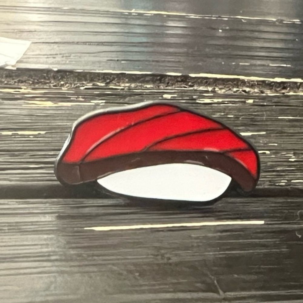 Sushi Pin - Red and White